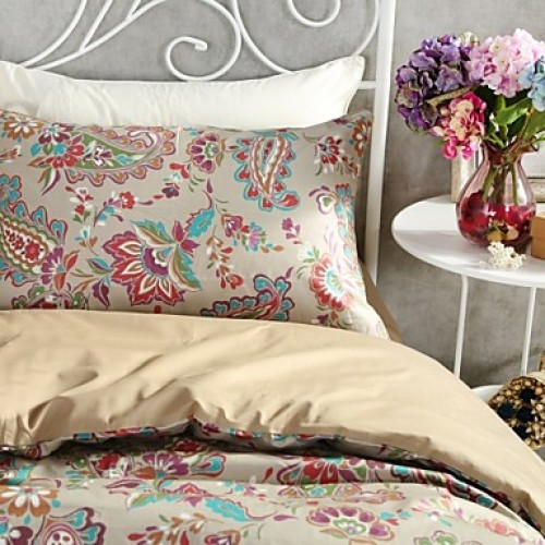 Floral Cotton 4 Piece Duvet Cover Sets